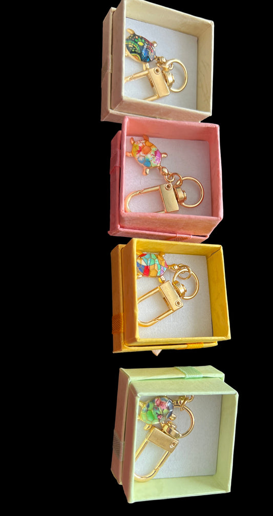 Turtle Charm Keychain