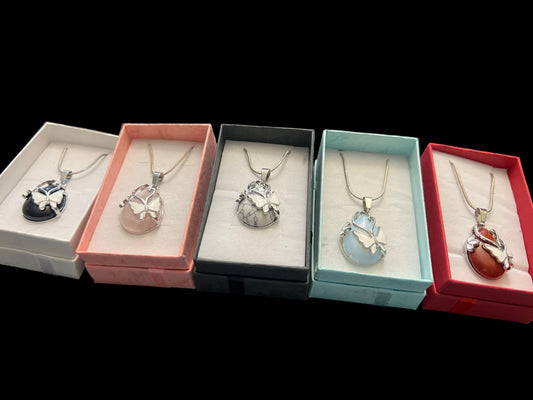 Butterfly Crystal Necklaces