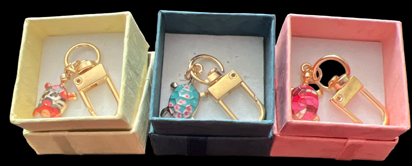Turtle Charm Keychain