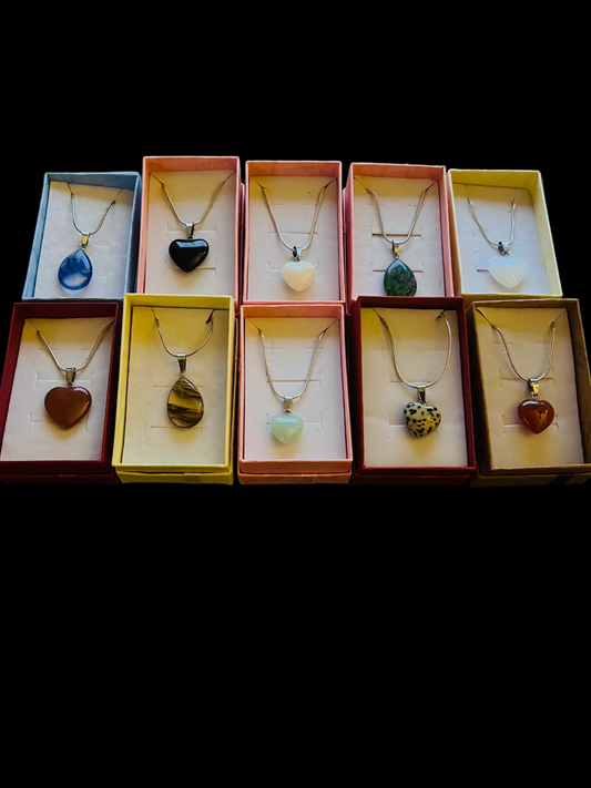 Simple Little Real Crystal Hearts