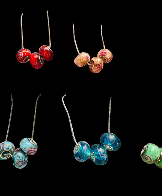 Decorated Glass Beads