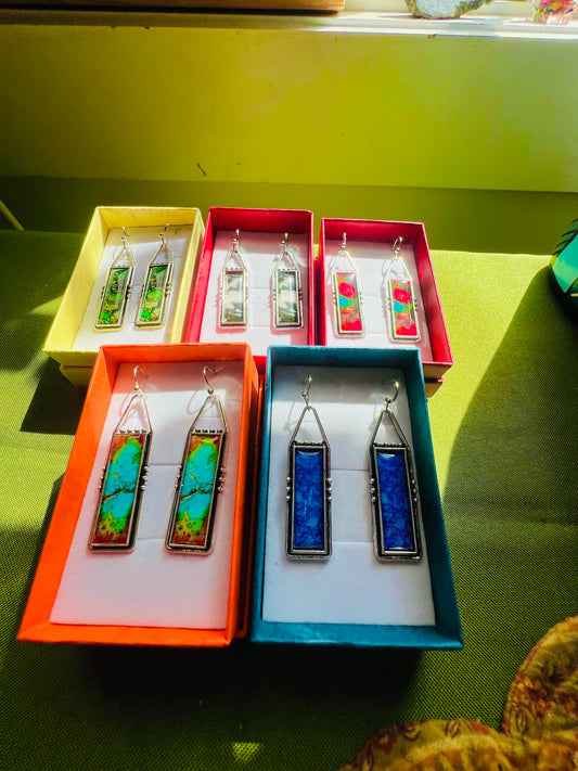 Gorgeous Colored Earrings