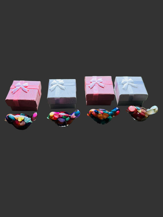 Resin Shell Bird Figurines
