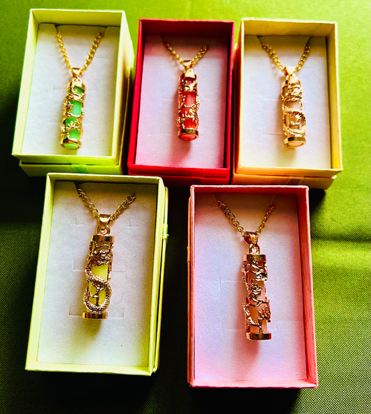 Wound Dragon Necklaces
